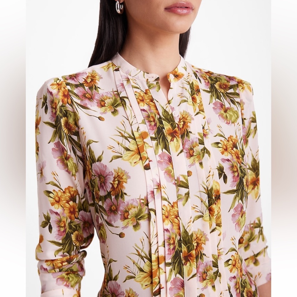 Floral Pleated Shirt